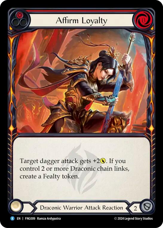 Affirm Loyalty (Red) [FNG009] (The Hunted Fang Blitz Deck) | Cracking-Singles
