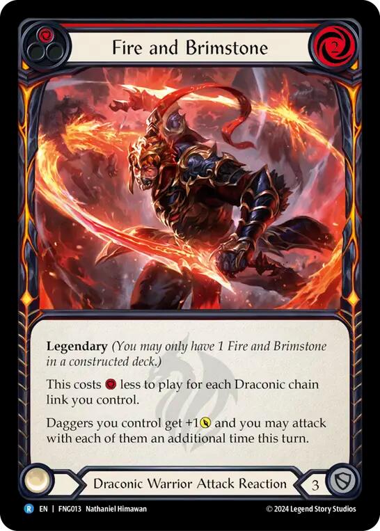 Fire and Brimstone [FNG013] (The Hunted Fang Blitz Deck) | Cracking-Singles