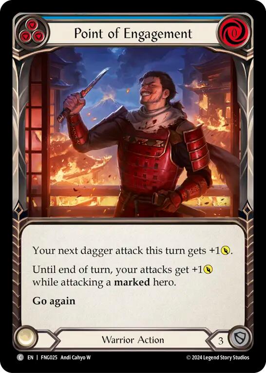 Point of Engagement (Blue) [FNG025] (The Hunted Fang Blitz Deck) | Cracking-Singles