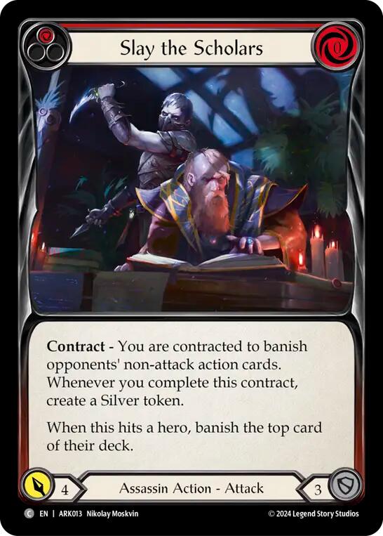 Slay the Scholars (Red) [ARK013] (The Hunted Arakni Blitz Deck) | Cracking-Singles