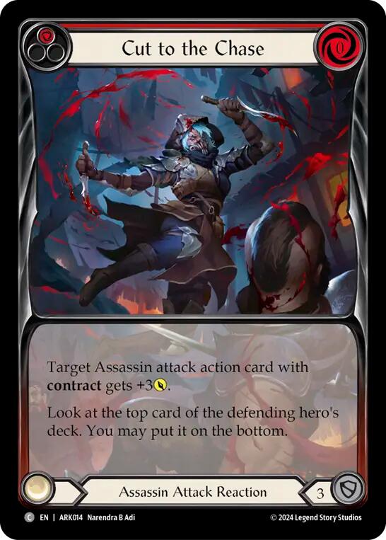 Cut to the Chase (Red) (Extended Art) [ARK014] (The Hunted Arakni Blitz Deck) | Cracking-Singles
