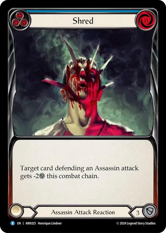Shred (Blue) [ARK025] (The Hunted Arakni Blitz Deck) | Cracking-Singles