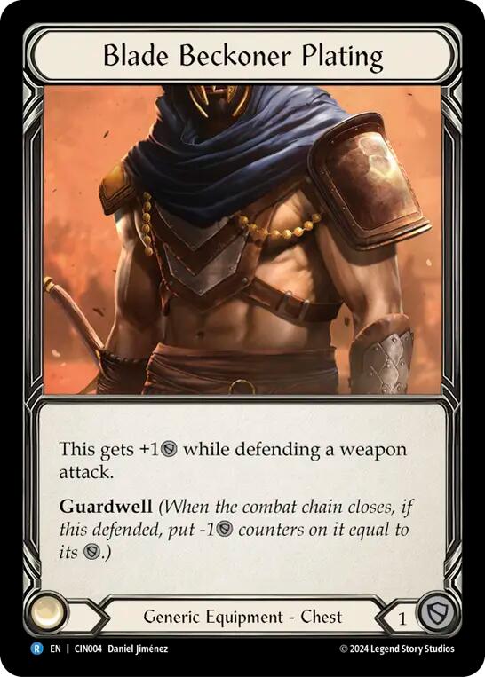 Blade Beckoner Plating [CIN004] (The Hunted Cindra Blitz Deck) | Cracking-Singles