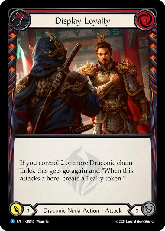 Display Loyalty (Red) [CIN010] (The Hunted Cindra Blitz Deck) | Cracking-Singles