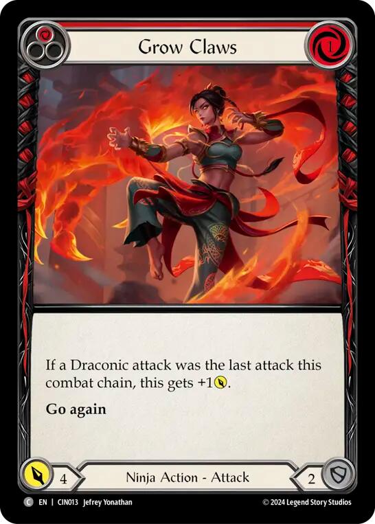 Grow Claws (Red) [CIN013] (The Hunted Cindra Blitz Deck) | Cracking-Singles