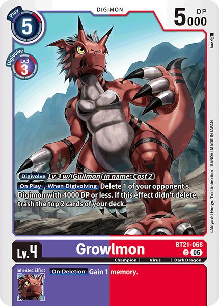 Grolwmon [BT21-068] [World Convergence] | Cracking-Singles