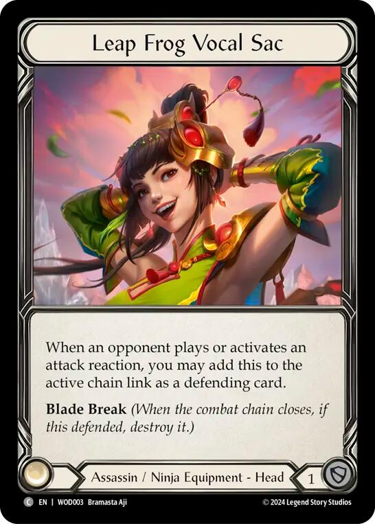 Leap Frog Vocal Sac [WOD003] (The Hunted Arakni, Web of Deceit Blitz Deck) | Cracking-Singles
