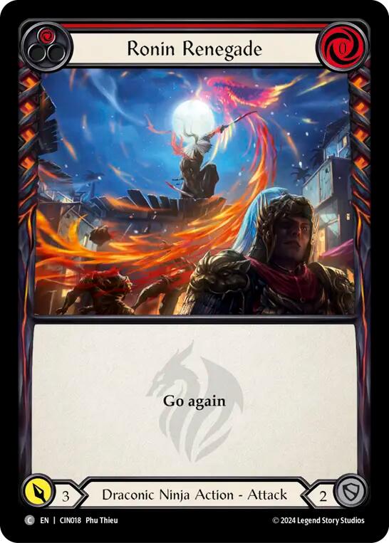 Ronin Renegade (Red) [CIN018] (The Hunted Cindra Blitz Deck) | Cracking-Singles
