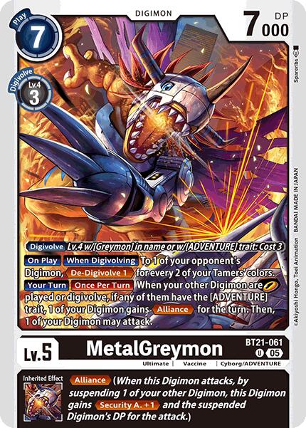 MetalGreymon [BT21-061] [World Convergence] | Cracking-Singles