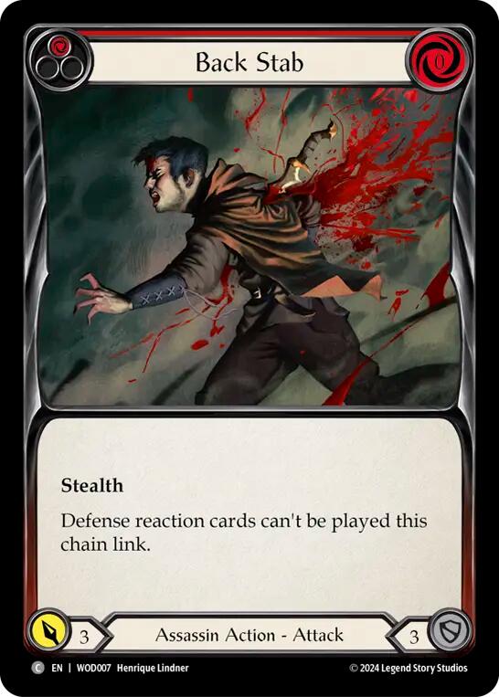 Back Stab (Red) [WOD007] (The Hunted Arakni, Web of Deceit Blitz Deck) | Cracking-Singles
