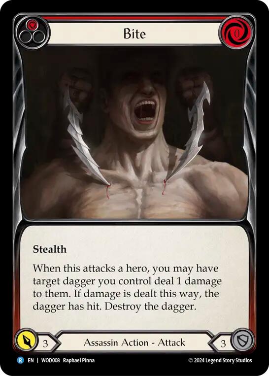 Bite (Red) [WOD008] (The Hunted Arakni, Web of Deceit Blitz Deck) | Cracking-Singles
