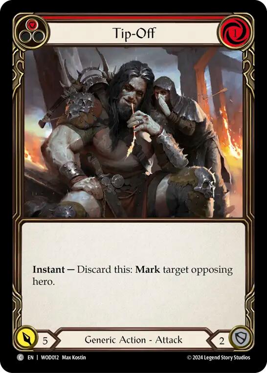 Tip-Off (Red) [WOD012] (The Hunted Arakni, Web of Deceit Blitz Deck) | Cracking-Singles