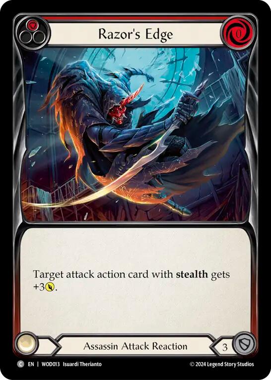 Razor's Edge (Red) [WOD013] (The Hunted Arakni, Web of Deceit Blitz Deck) | Cracking-Singles
