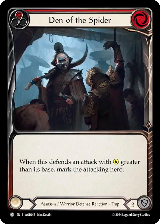 Den of the Spider (Red) [WOD016] (The Hunted Arakni, Web of Deceit Blitz Deck) | Cracking-Singles