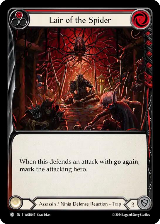Lair of the Spider (Red) [WOD017] (The Hunted Arakni, Web of Deceit Blitz Deck) | Cracking-Singles