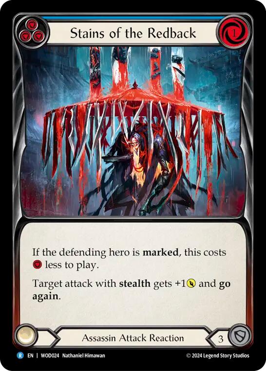Stains of the Redback (Blue) [WOD024] (The Hunted Arakni, Web of Deceit Blitz Deck) | Cracking-Singles