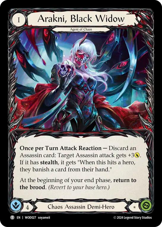 Arakni, Black Widow [WOD027//WOD028] (The Hunted Arakni, Web of Deceit Blitz Deck) | Cracking-Singles