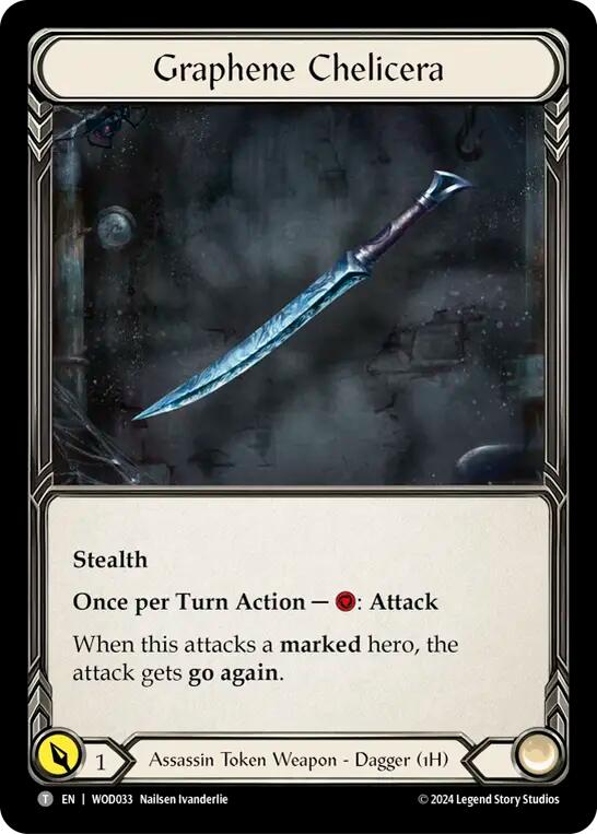 Graphene Chelicera [WOD033 // WOD034] (The Hunted Arakni, Web of Deceit Blitz Deck) | Cracking-Singles