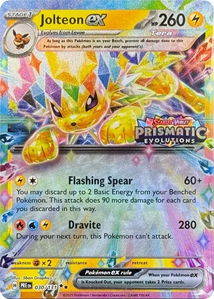 Jolteon ex (030/131) (Prismatic Evolutions Stamp) [Scarlet & Violet: Prismatic Evolutions] | Cracking-Singles