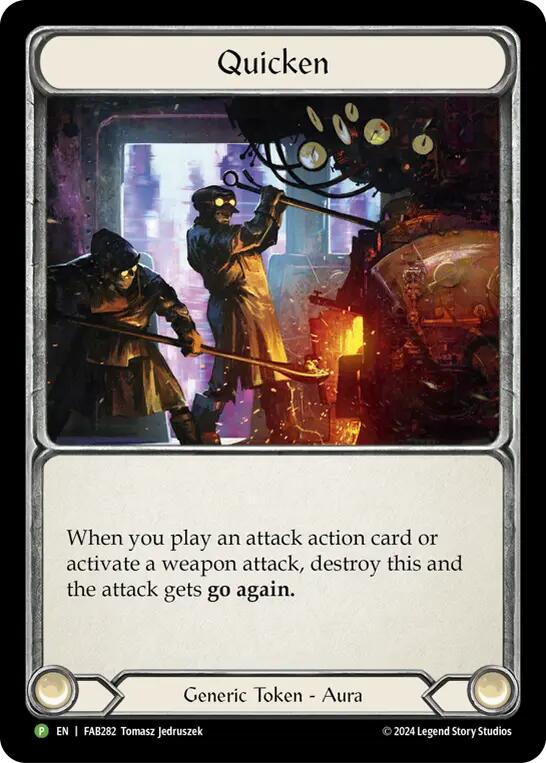 Quicken [FAB282] (Promo)  Cold Foil | Cracking-Singles
