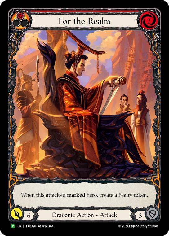 For the Realm [FAB320] (Promo)  Rainbow Foil | Cracking-Singles