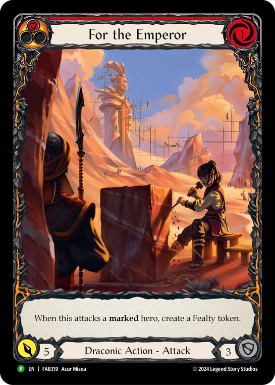 For the Emperor [FAB319] (Promo)  Rainbow Foil | Cracking-Singles