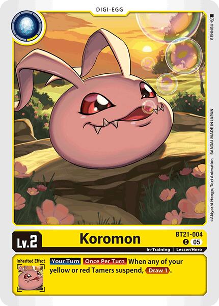 Koromon [BT21-004] [World Convergence] | Cracking-Singles