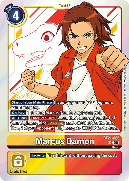 Marcus Damon [BT21-086] [World Convergence] | Cracking-Singles