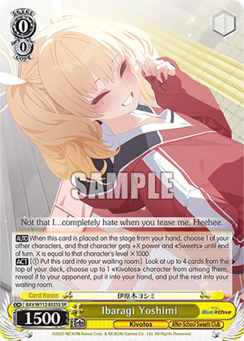 Ibaragi Yoshimi (BAV/W112-E025S SR) [Blue Archive] | Cracking-Singles