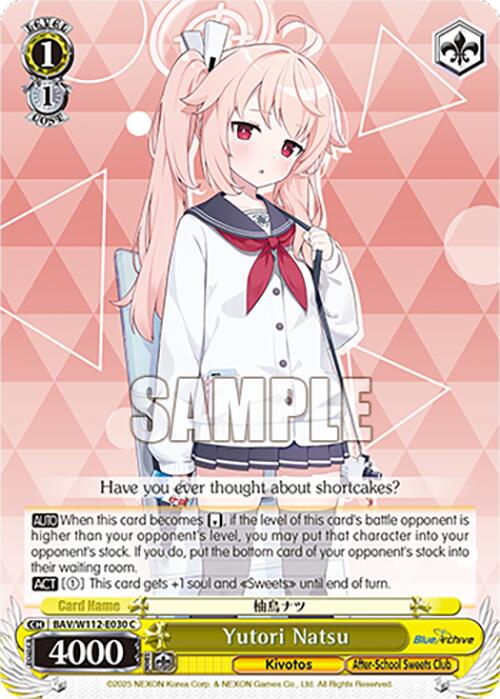 Yutori Natsu (BAV/W112-E030 C) [Blue Archive] | Cracking-Singles