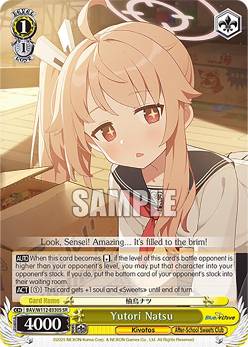 Yutori Natsu (BAV/W112-E030S SR) [Blue Archive] | Cracking-Singles