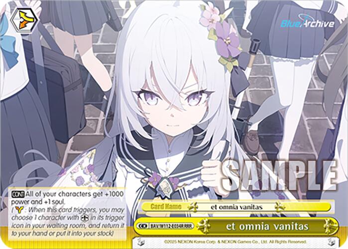 et omnia vanitas (BAV/W112-E034R RRR) [Blue Archive] | Cracking-Singles