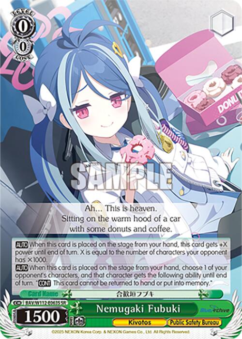 Nemugaki Fubuki (BAV/W112-E063S SR) [Blue Archive] | Cracking-Singles