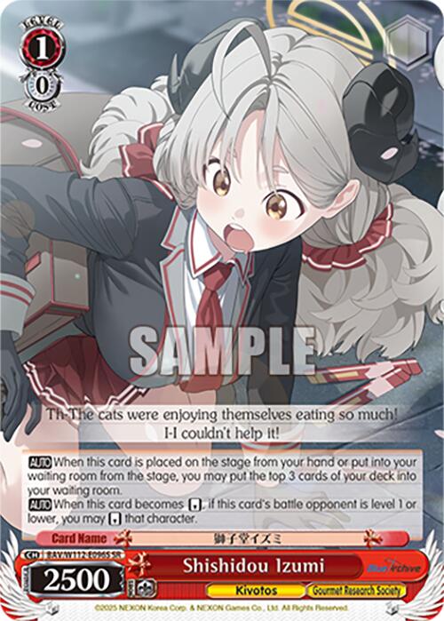 Shishidou Izumi (BAV/W112-E096S SR) [Blue Archive] | Cracking-Singles