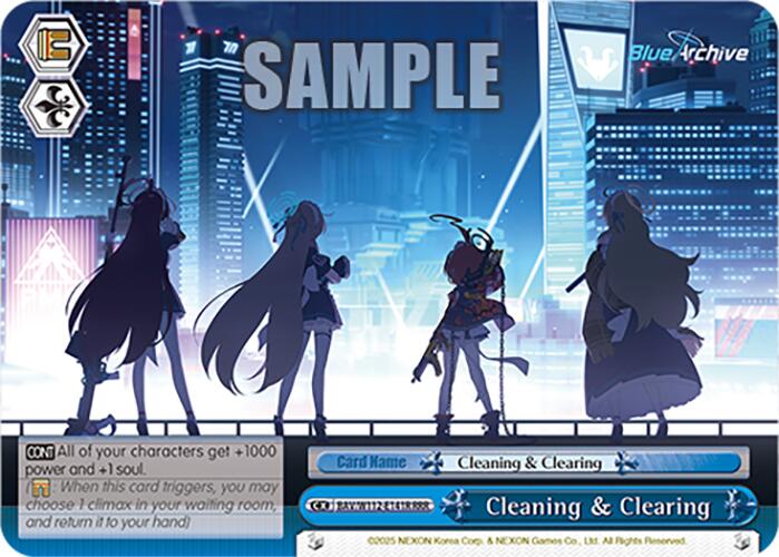 Cleaning & Clearing (BAV/W112-E141R RRR) [Blue Archive] | Cracking-Singles