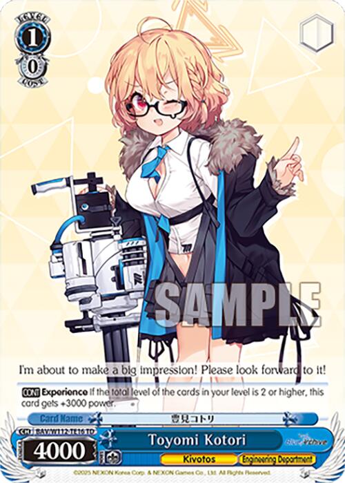 Toyomi Kotori (BAV/W112-TE16 TD) [Blue Archive] | Cracking-Singles