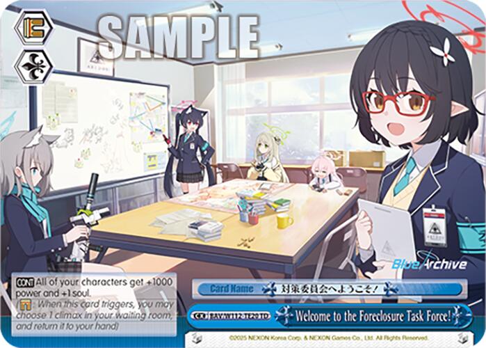 Welcome to the Foreclosure Task Force! (BAV/W112-TE20 TD) [Blue Archive] | Cracking-Singles