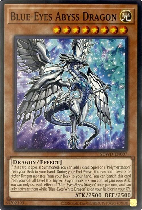Blue-Eyes Abyss Dragon (Unlimited Misprint) [SDWD-EN007] Common | Cracking-Singles
