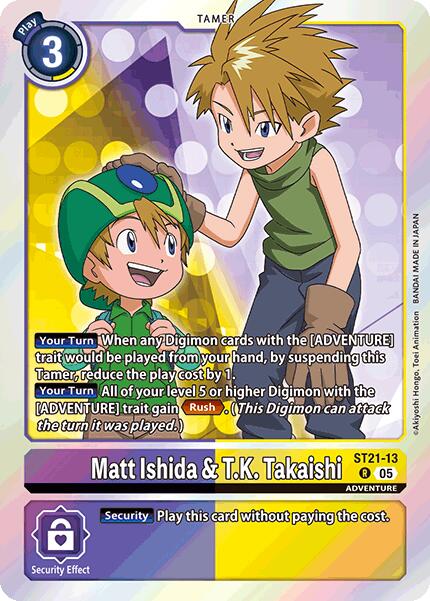 Matt Ishida & T.K. Takaishi [ST21-13] [Starter Deck: Hero of Hope] | Cracking-Singles