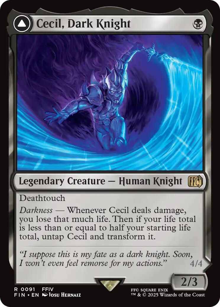 Cecil, Dark Knight // Cecil, Redeemed Paladin [FINAL FANTASY] | Cracking-Singles