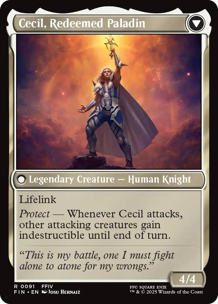 Cecil, Dark Knight // Cecil, Redeemed Paladin [FINAL FANTASY] | Cracking-Singles