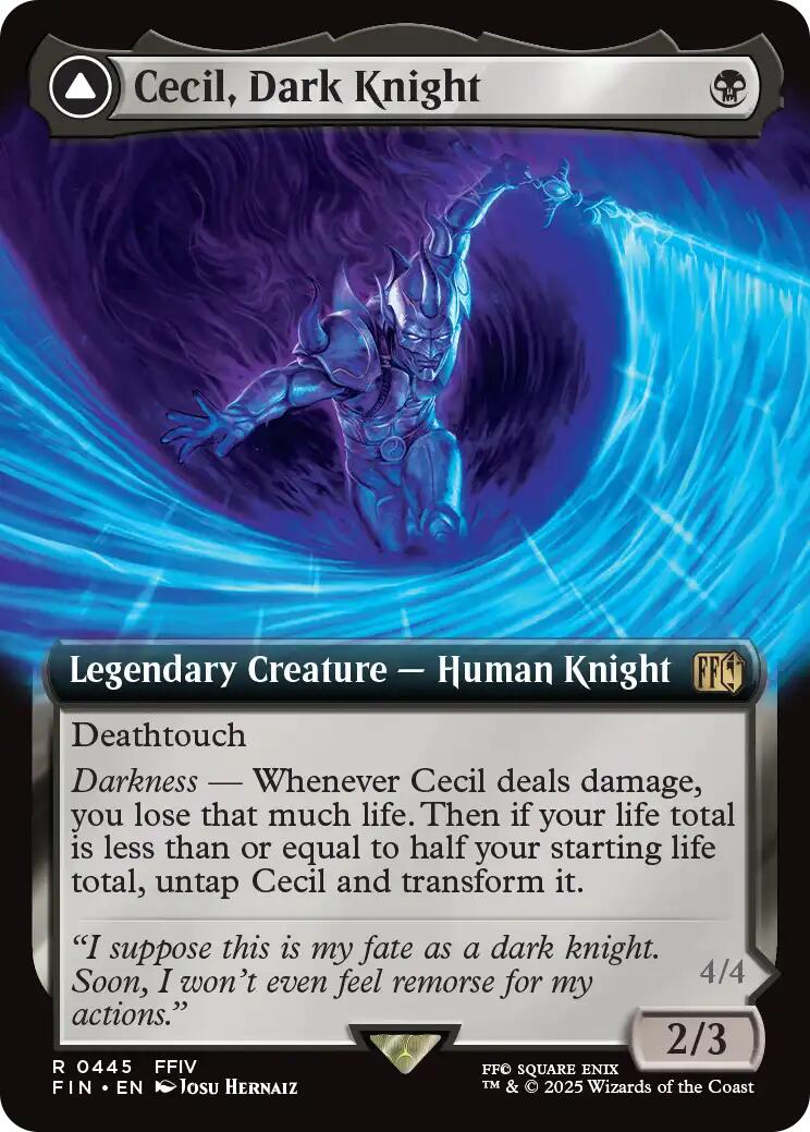 Cecil, Dark Knight // Cecil, Redeemed Paladin (Extended Art) [FINAL FANTASY] | Cracking-Singles