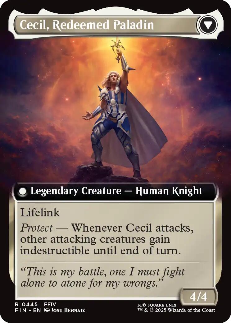 Cecil, Dark Knight // Cecil, Redeemed Paladin (Extended Art) [FINAL FANTASY] | Cracking-Singles