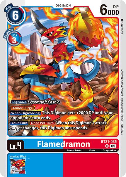 Flamedramon [BT21-035] [World Convergence] | Cracking-Singles