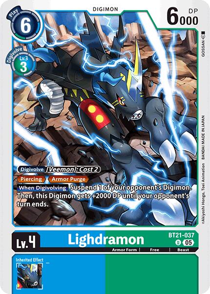 Lighdramon [BT21-037] [World Convergence] | Cracking-Singles