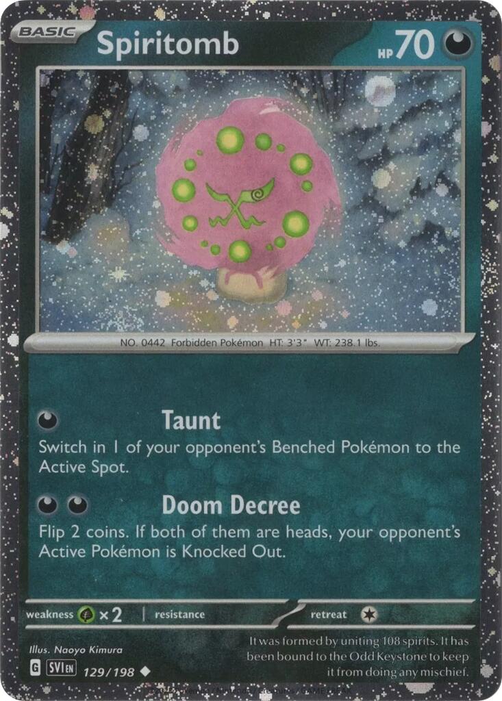 Spiritomb (129/198) (Cosmo Holo) [Scarlet & Violet: Black Star Promos] | Cracking-Singles