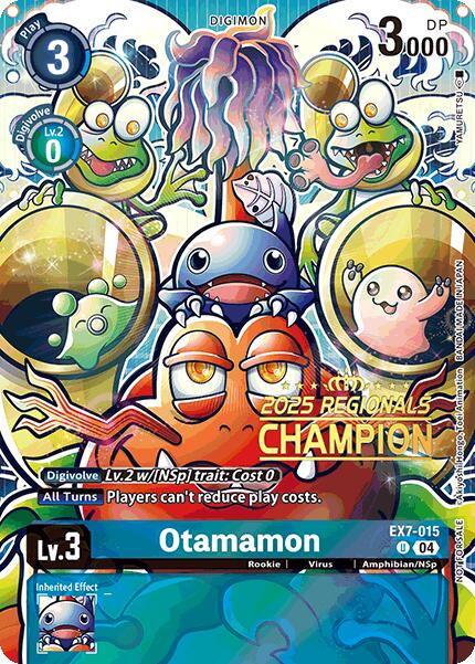 Otamamon [EX7-015] (2025 Regionals Champion) [Digimon LIBERATOR Promos] | Cracking-Singles