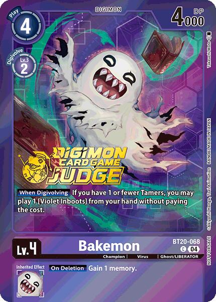Bakemon [BT20-068] (Judge Pack 2025 Wave 1) [Release Special Booster Ver.2.5 Promos] | Cracking-Singles