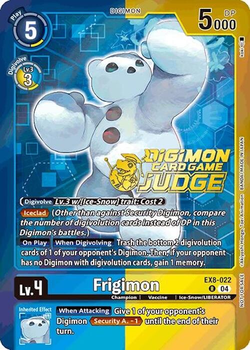 Frigimon [EX8-022] (Judge Pack 2025 Wave 1) [Chain of Liberation Promos] | Cracking-Singles