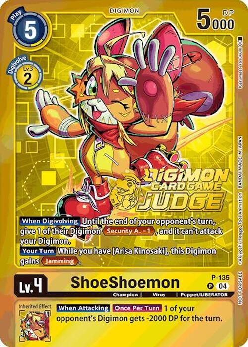 ShoeShoemon [P-135] (Judge Pack 2025 Wave 1) [Promotional Cards] | Cracking-Singles